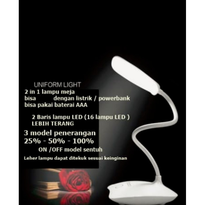 Led Desk Lamp Lampu Meja Belajar Led