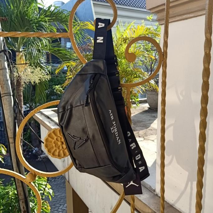 waistbag air jordan leather (tas pria tas selempang) 100% original