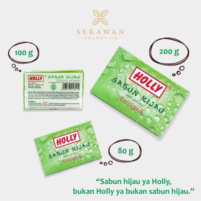 SABUN HIJAU HOLLY ANTISEPTIK KEMASAN BARU MURAH