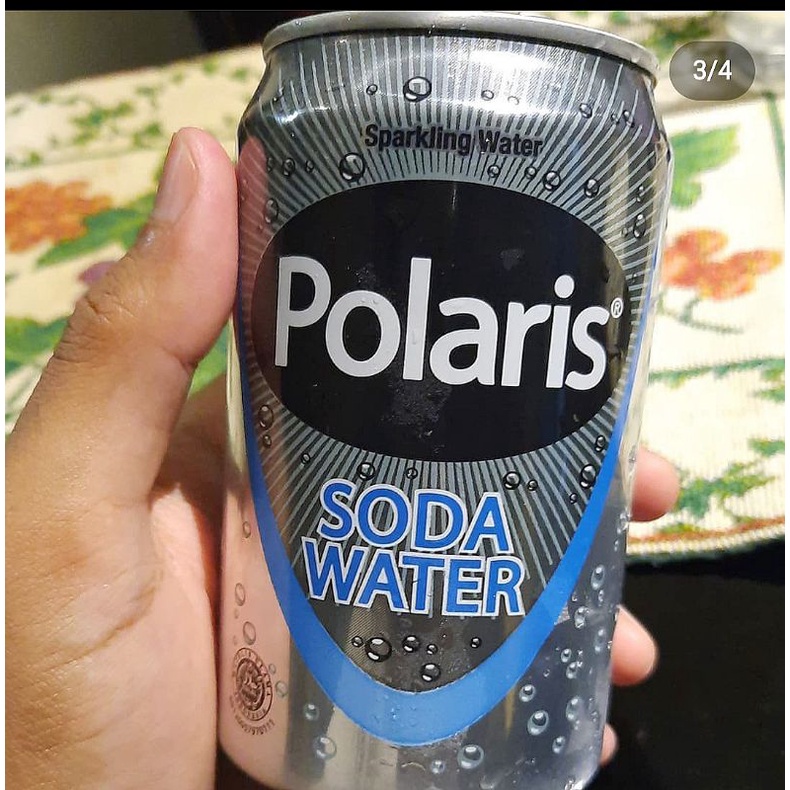 Polaris soda water Air soda Polaris soda 330ml can Polaris kaleng