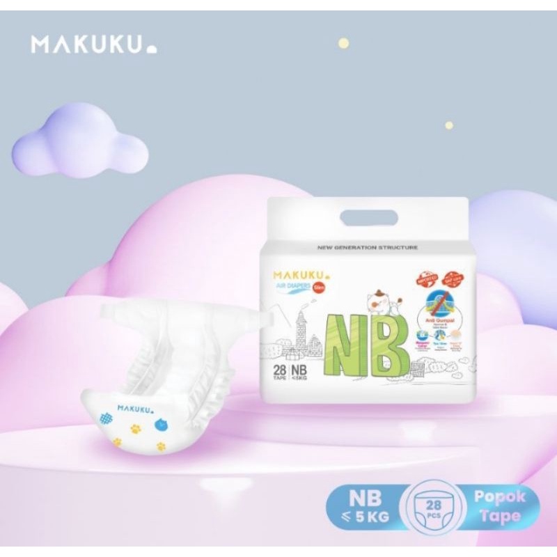 MAKUKU AIR DIAPERS SLIME+ TAPE NB28