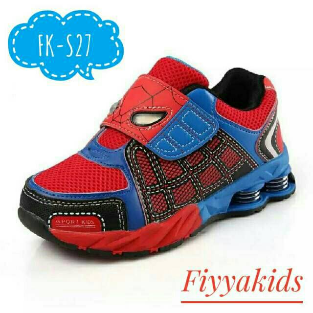 sepatu sport anak - sepatu spiderman anak - sepatu spiderman