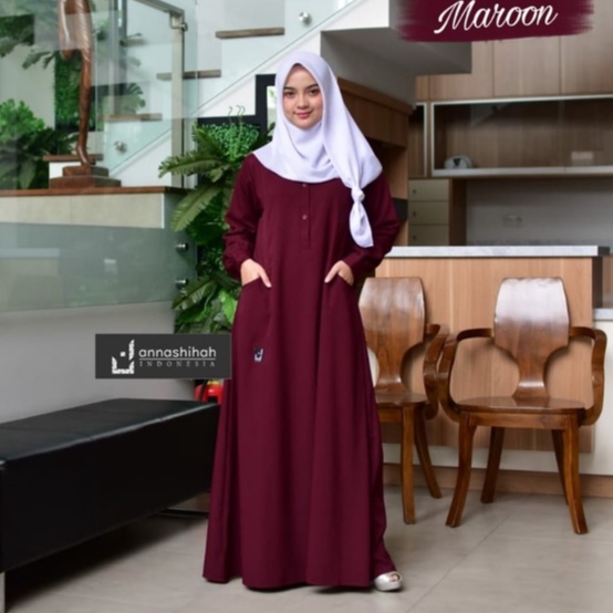 ABAYA ZUNEY ANNASIHAH BASIC CASUAL BUSUI SIMPLE DAILY TERBARU baju muslim polos reseller