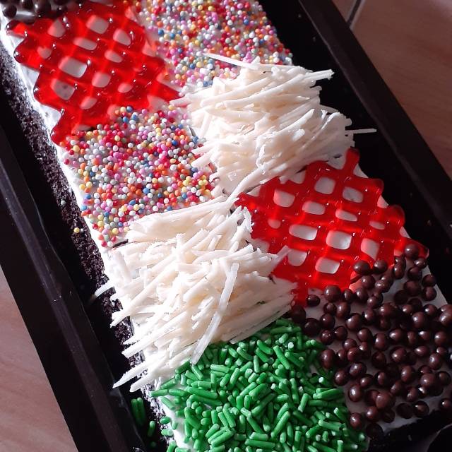 

Brownies mix topping