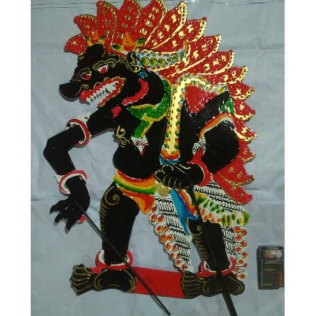 $$$$] Wayang kulit kertas mainan Buto Amral malihan kresna WZH
