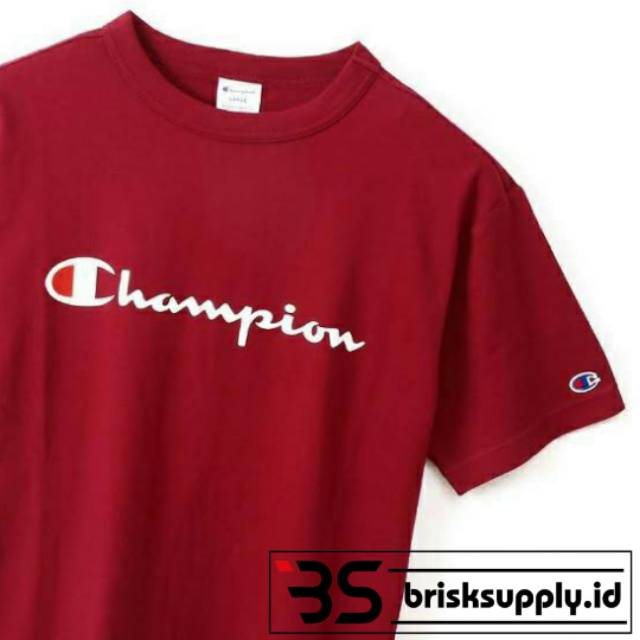 TSHIRT CHAMPION BIGSCRIPT LOGO [ JAPAN MARKET ]