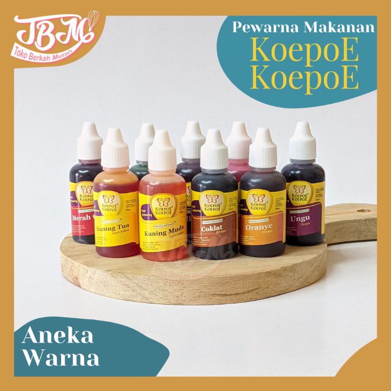 

Pewarna Makanan Cair Merk Koepoe Koepoe - 30 ml