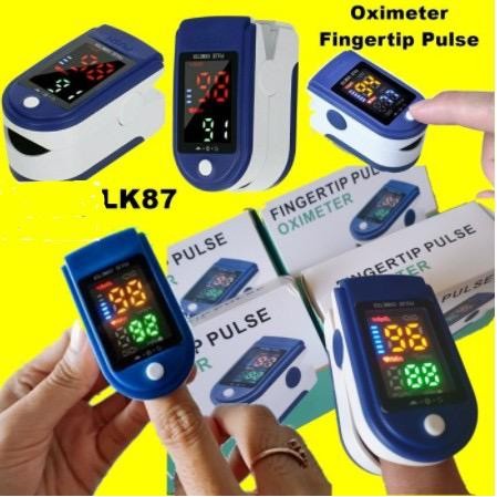 LK87 Pulse Oximeter Fingertip LK87 Led 4WARNA Oxymeter Saturasi Oksigen Darah