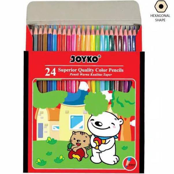 

[ 1 Set ] Pensil Warna 24 Joyko CP-24PB ( 24 COLOR ) (ART. 9)