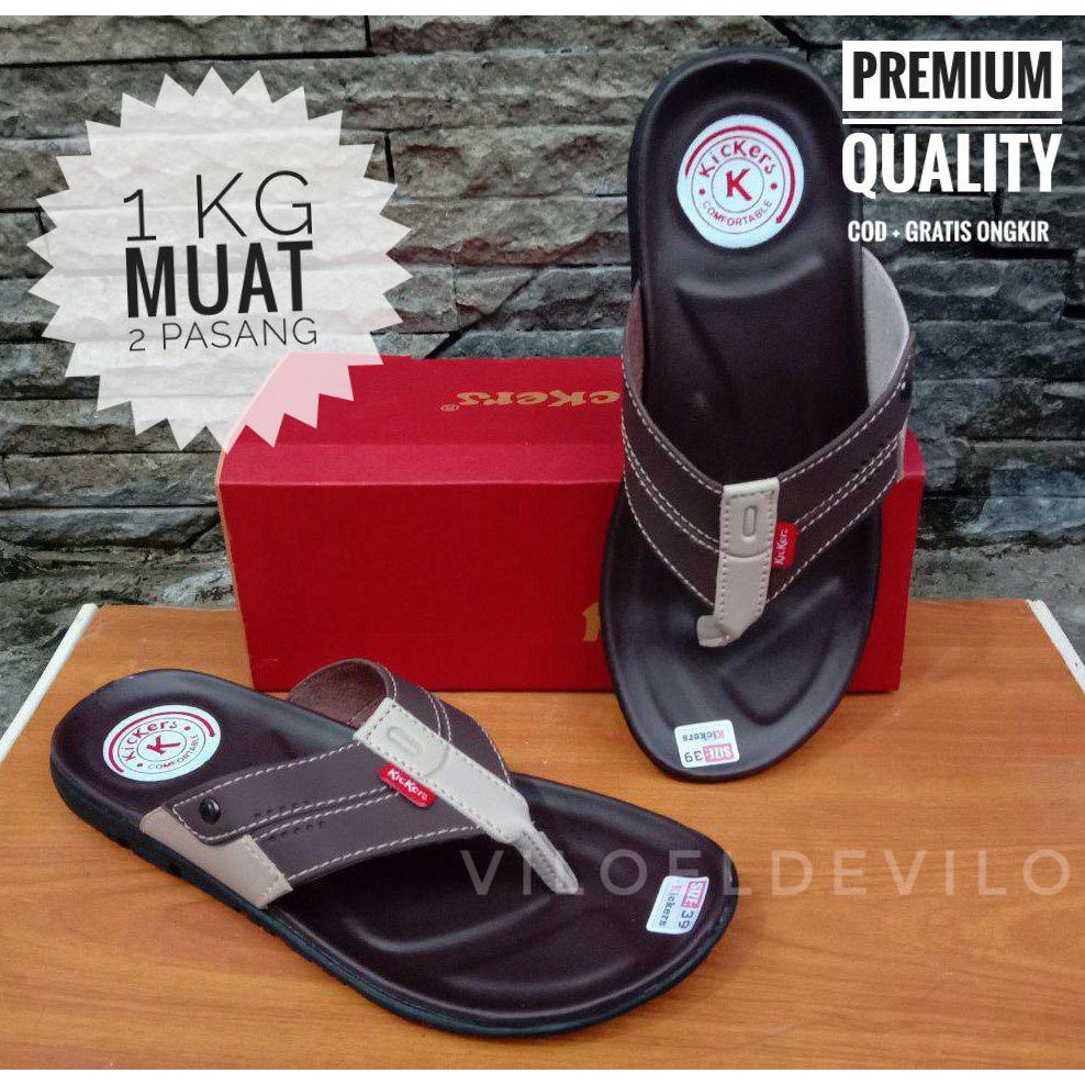 Sandal Kulit / Sandal Pria / Sandal Jepit/ Sandal Casual Pria/ Sandal Japit (JEPIT kombinasi PRIA)