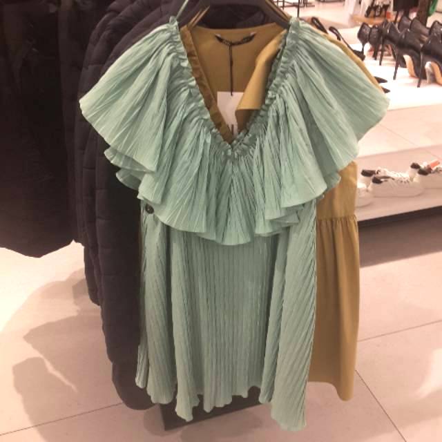 ZARA ORIGINAL ASLI 100% SALE 80% Midi Dress Polos Branded Wanita Import Gaun Pesta Casual READY