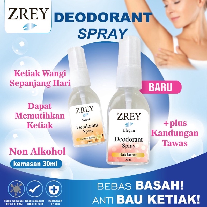 Parfum Deodorant Spray Tawas Non Alkohol / Deodorant Ketiak