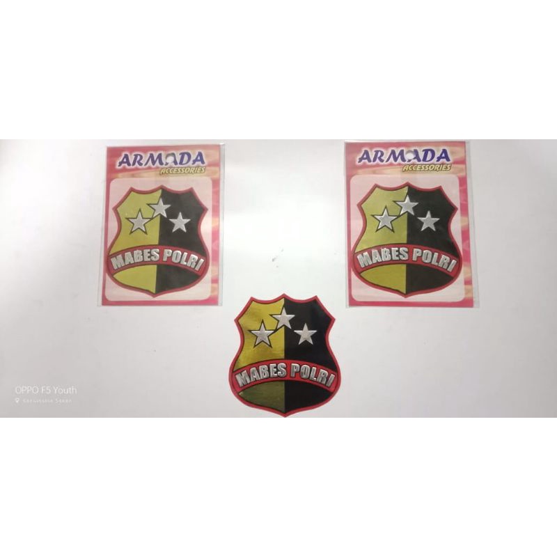 Stiker Kilap kaca Mabes Polri | Stiker motor Mabes Polri | Stiker Mobil Mabes Polri
