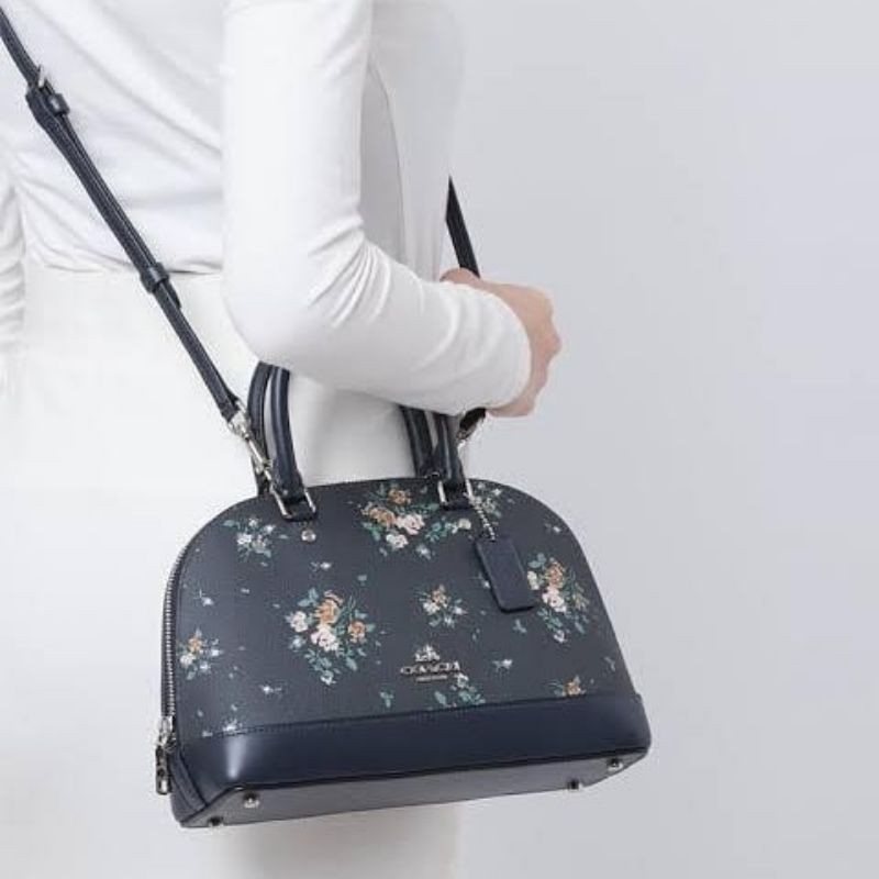 TAS COACH MINI SIERRA FLORAL NAVY FLORAL CHALK