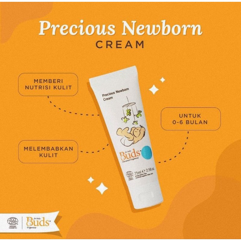 Buds Organics Precious Newborn Cream 75 ml/Krim Bayi Newborn