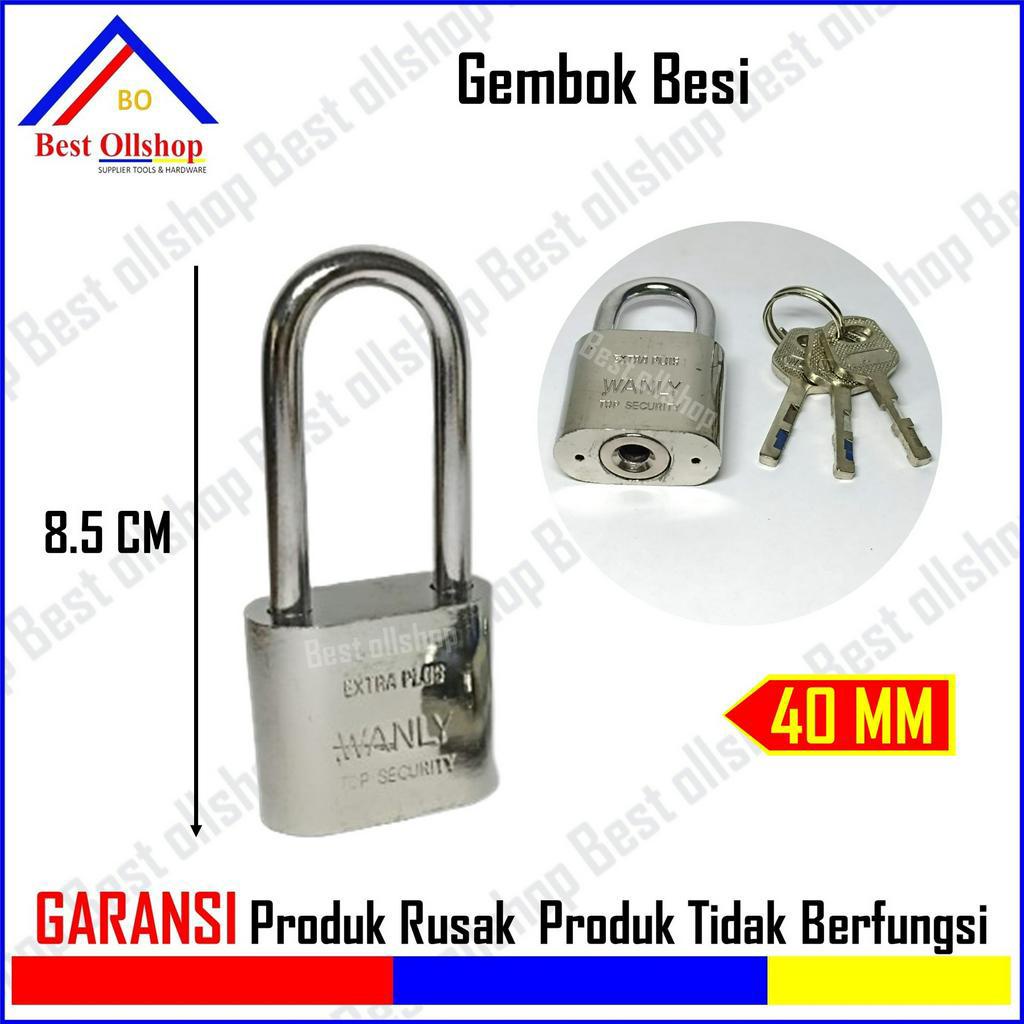 Gembok Leher Pendek dan Panjang 40mm / Gembok Pintu / Gembok Lemari