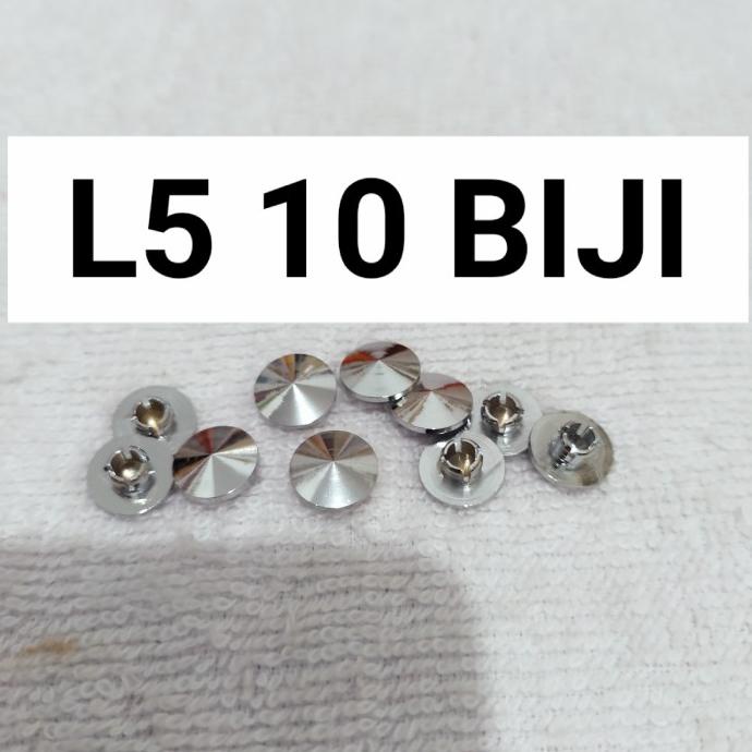 """] KANCING BAUT L4 L5 STAINLESS ISI 20 BIJI TUTUP BAUT L STAINLESS