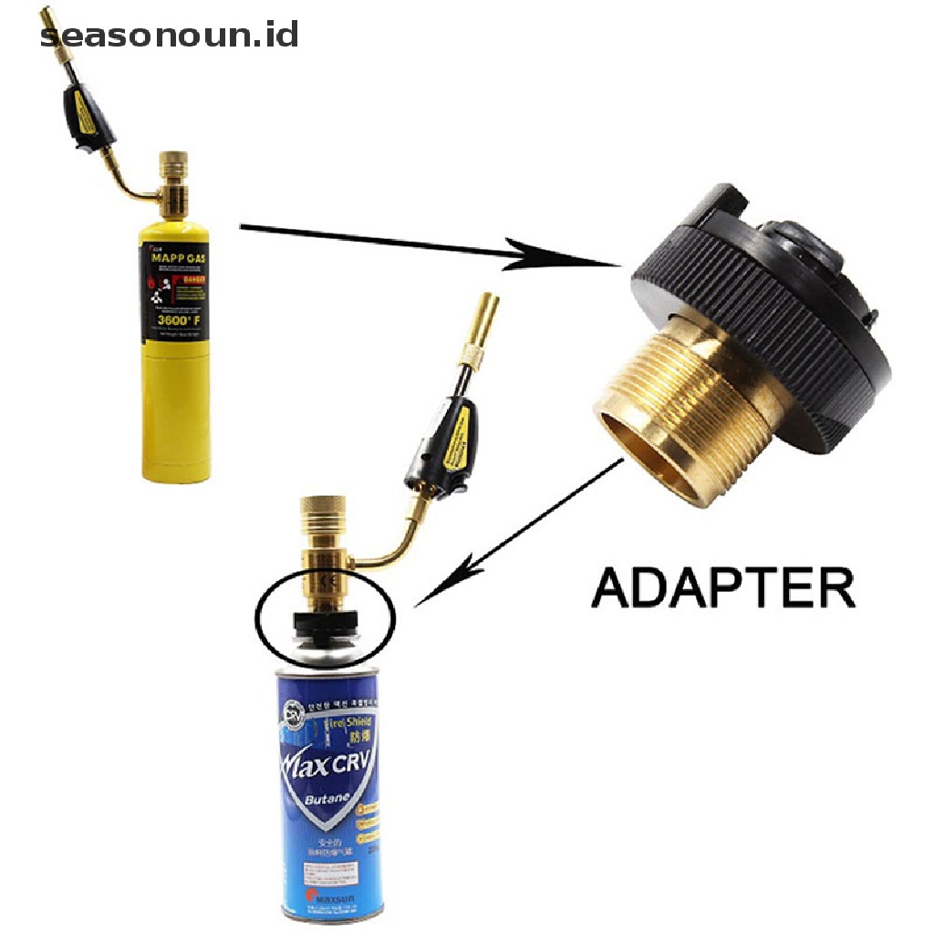 Adaptor Konverter Tabung Gas Isi Ulang Silinder Kepala Cartridge