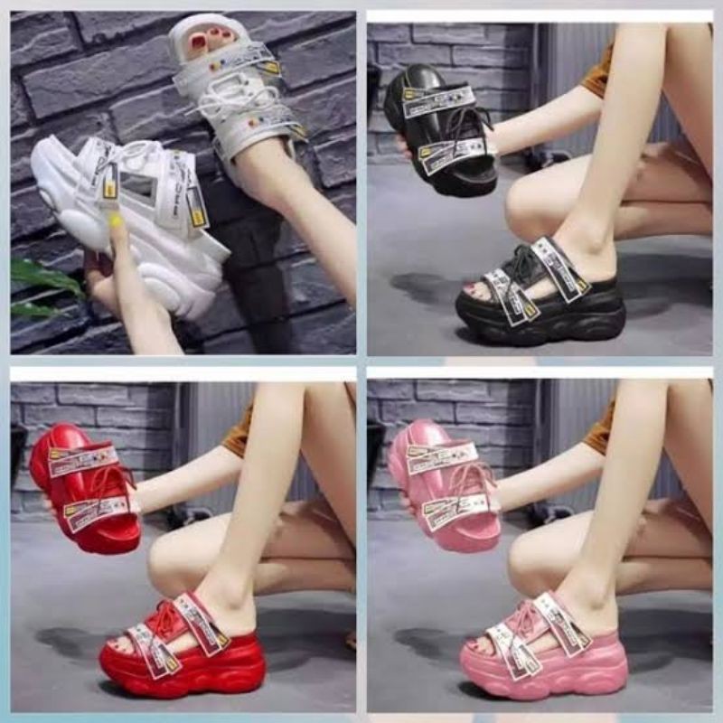 Familly Sendal Gevani Wedges Fashion Korea