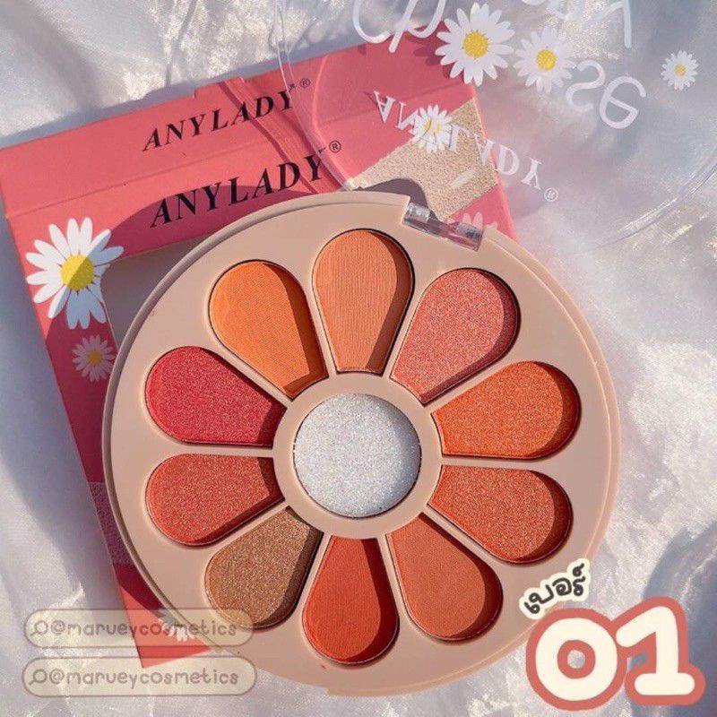 PROMO ECER!! EYESHADOW ANYLADY 8 WARNA Sweet Summer NATURAL MAKE UP PALETTE NO. 969