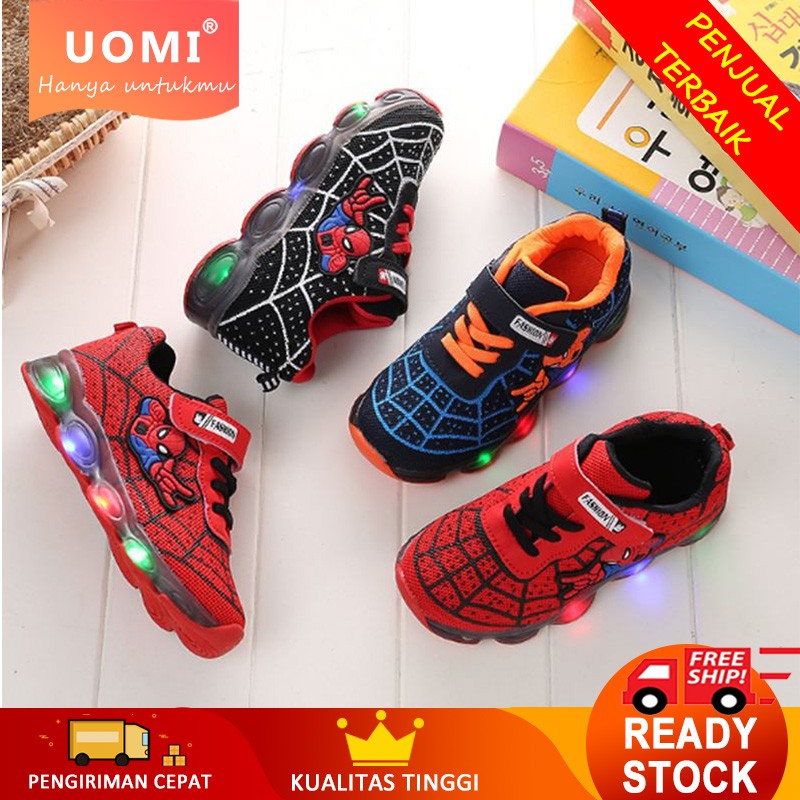 Uomi Sepatu  Anak  Laki Laki Sneakers Velcro  Anak  Laki Laki 