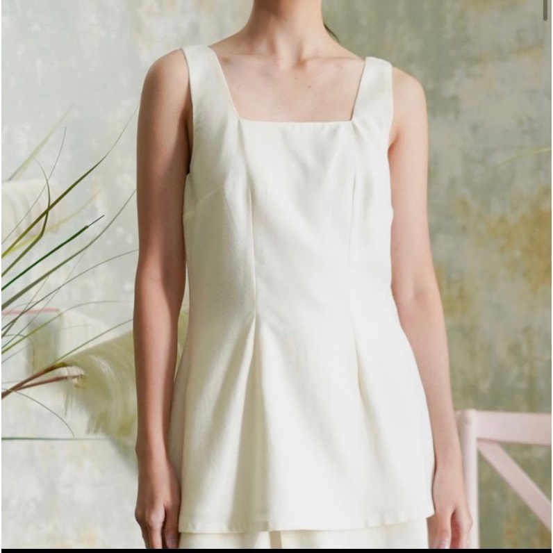 novere sleeveless mili collection buttermilk