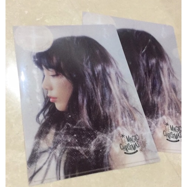 Official Taeyeon Concert Merchandise -The Magic of Christmas Time A4 Folder per piece