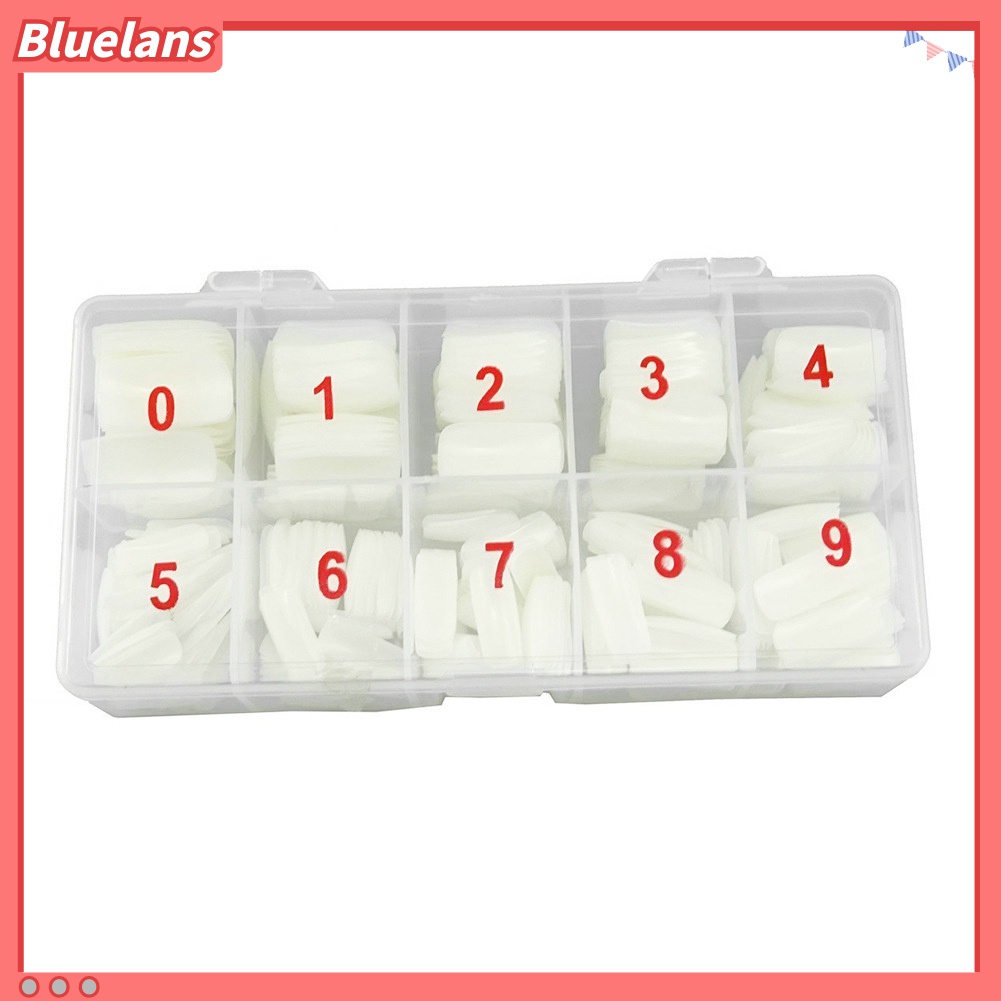 (In Stock) Kacamata Hitam Lensa Warna Warni ♡500pcs / Set Kuku Palsu Full Cover Bahan Akrilik Untuk Manicure DIY