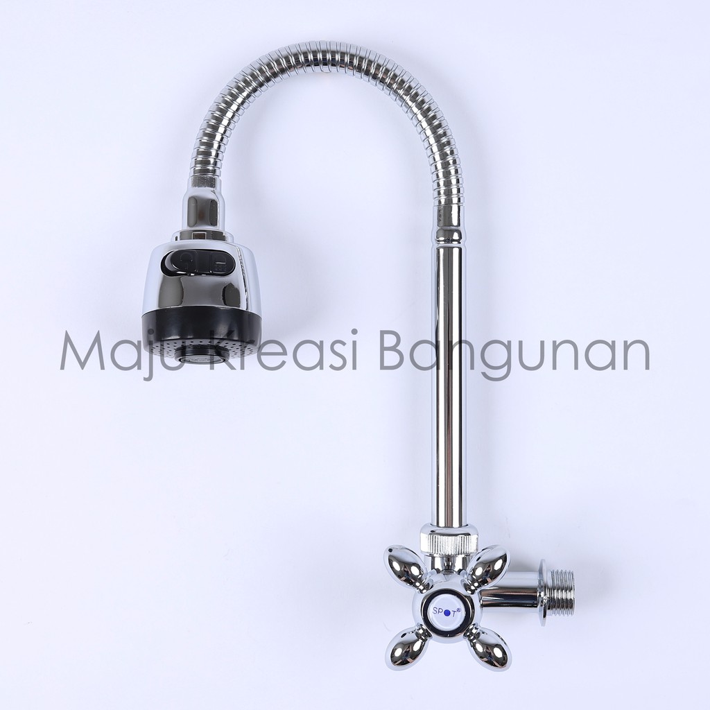 TERMURAH Kran Angsa Fleksibel Kepala On Off Cuci Piring Keran Sink Stainless Stanlis Dapur Grosir