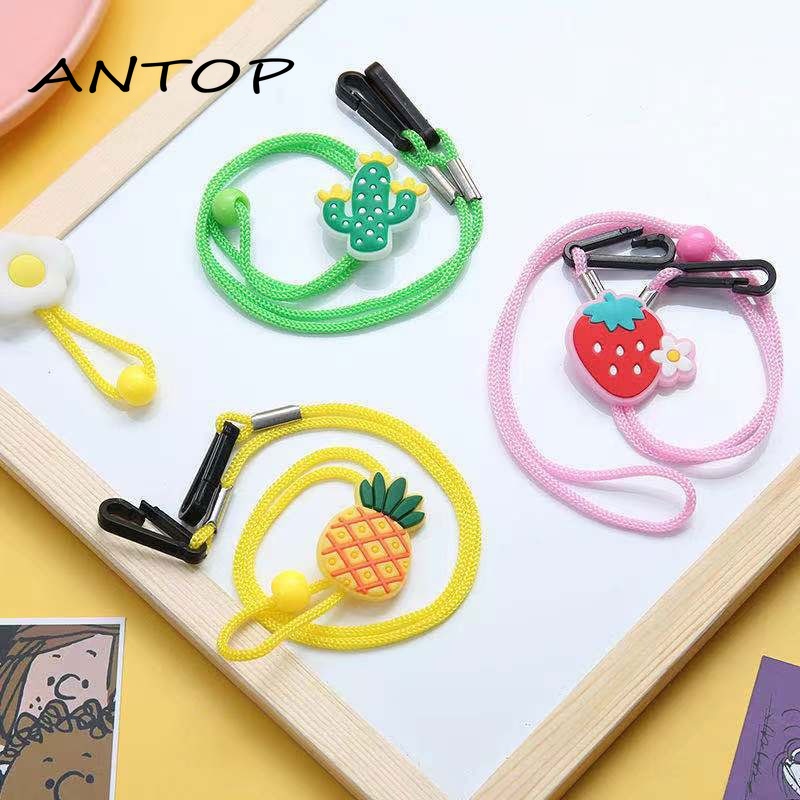 Kalung Masker Anak Rantai Topeng Buah Kartun Lucu Lanyard Topeng Anak Aksesoris Anti Hilang Yang Bisa Disesuaikan ANTOP