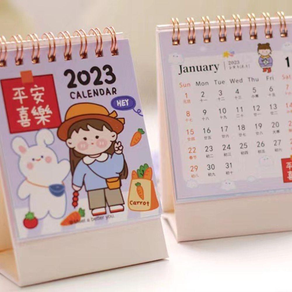 Mxbeauty Kalender Meja Kawaii Lucu Hadiah Memo Pads Kartun Korea