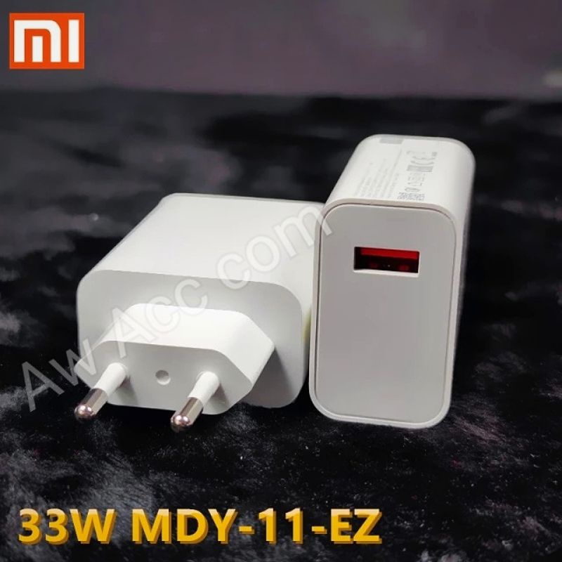 Adaptor Charger Xiaomi/ Kepala Charger Xiaomi 33W MDY1EZ Fast Charge 33 Watt Redmi 9 9t 10 10t 10C Note 7 8 9 Pro Poco m3 M4 Pro