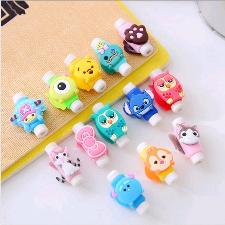 【GOGOMART】Klip Kabel Karakter Lucu / Penjepit Ujung Kabel - Motif Kartun