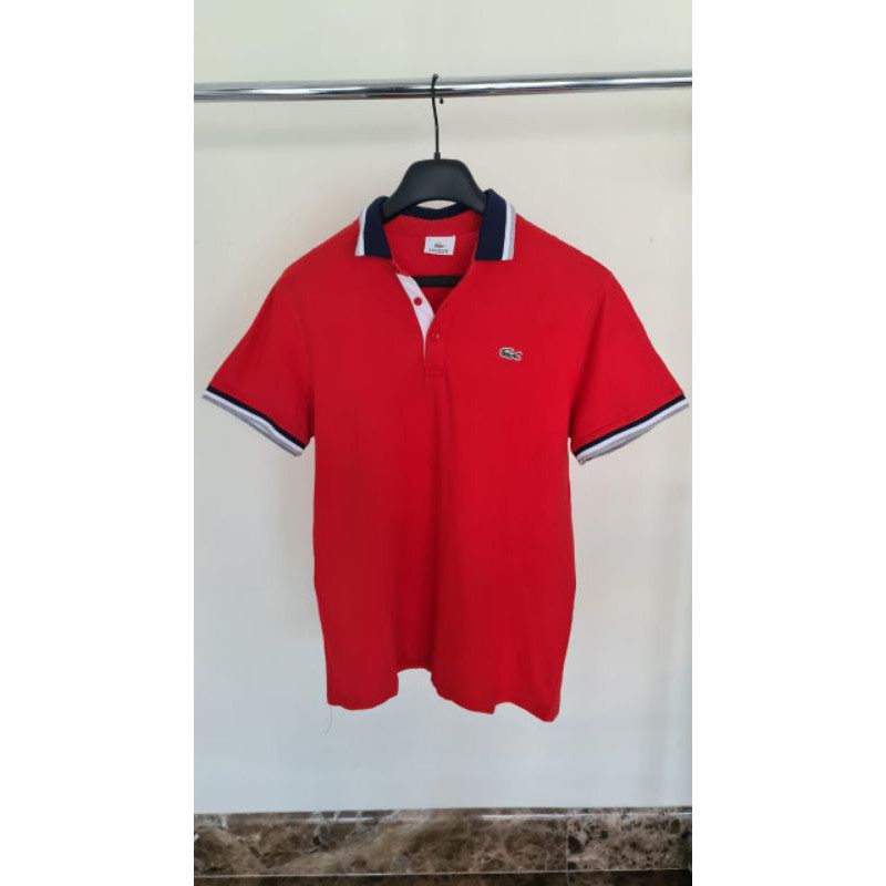 LACOSTE Red Polo Shirt Second