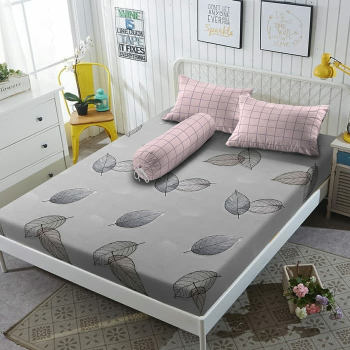 Terbaru  Sprei Deluxe Kintakun 180x200 Jesen - Bantal 4