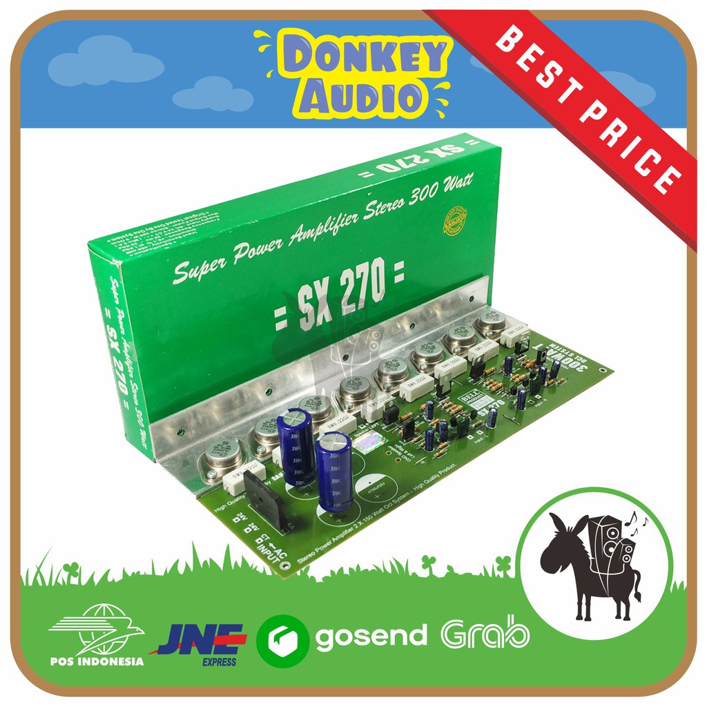 KIT OCL POWER AMPLIFIER STEREO SX270 300W BELL BGR Power Amplifier Rumahan – OCL Stereo 300W SX270 B