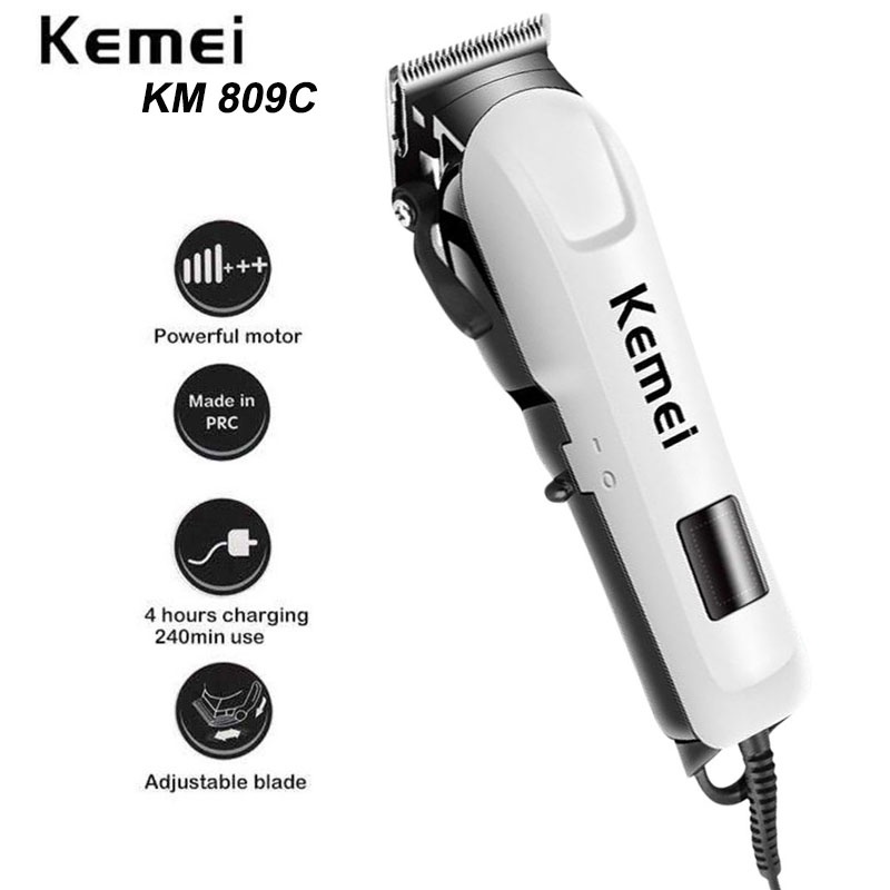 Kemei Mesin Cukur KM-809C Alat Cukur Rambut Elektrik Kabel Hair Clipper