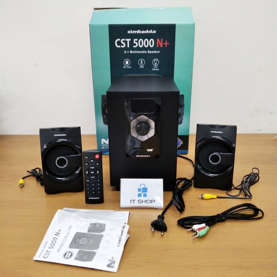 Speaker Aktif Simbadda CST 5000N+PLUS LED bluetooth,usb,radio new