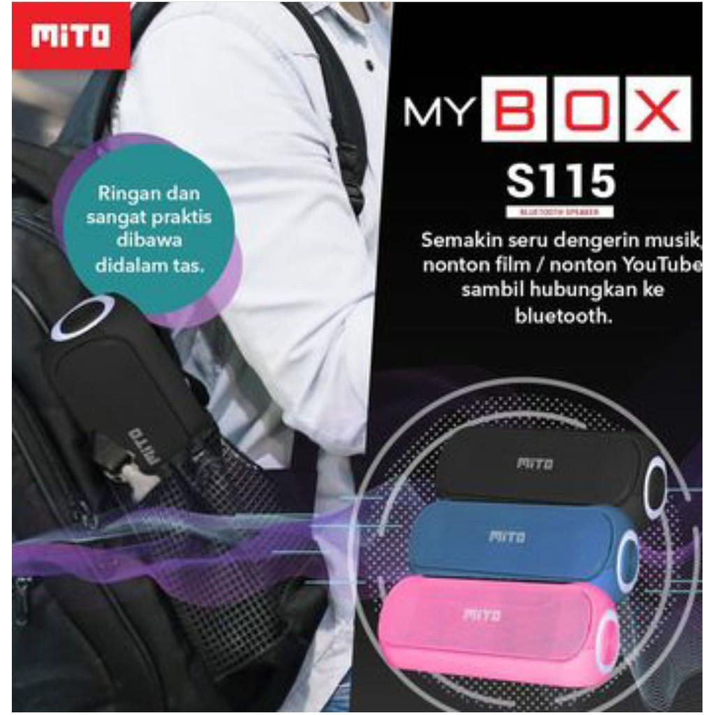 MITO Bluetooth Speaker MYBOX S115 Portable Waterproof Original