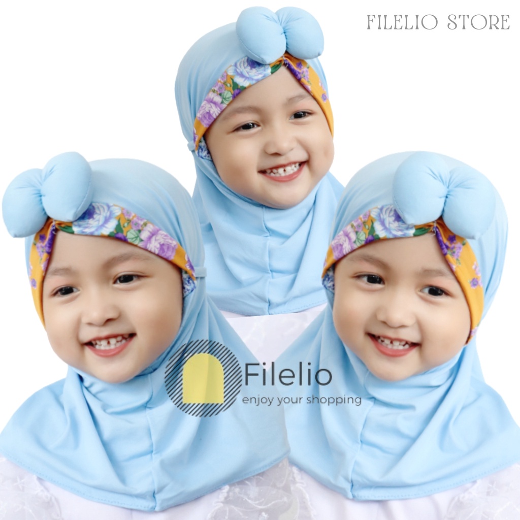 TERMURAH Kerudung Anak Perempan Sabrina Kids Umur 1-3 Tahun Khimar Anak Kecil Lucu Murah Premium