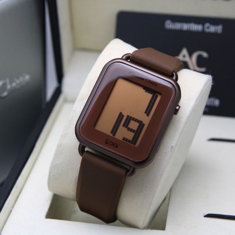 JAM TANGAN ALEXANDRE CRISTIE AC 9341 WANITA BROWN
