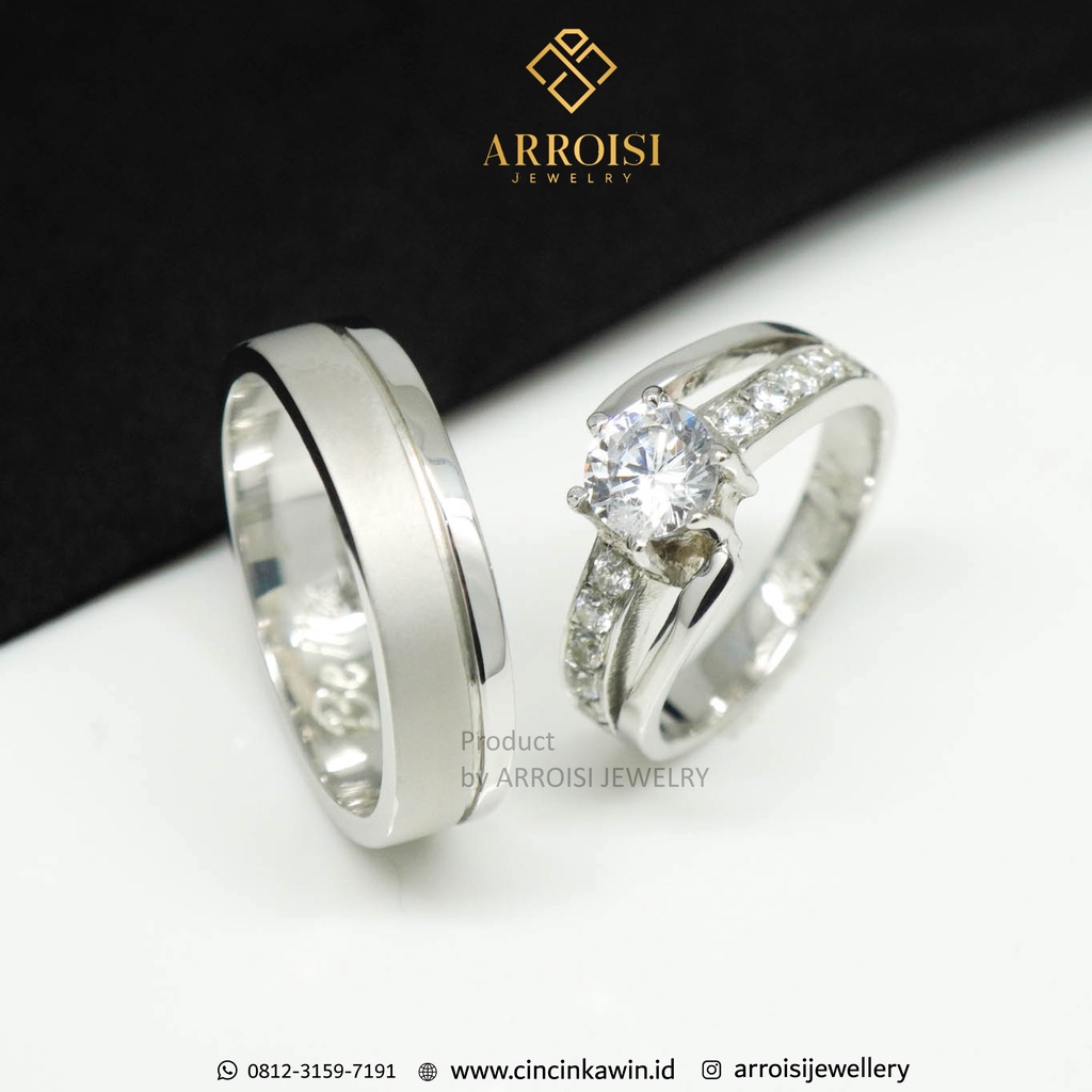 incin Kawin Cincin Tunangan Couple Palladium 50% Jogja