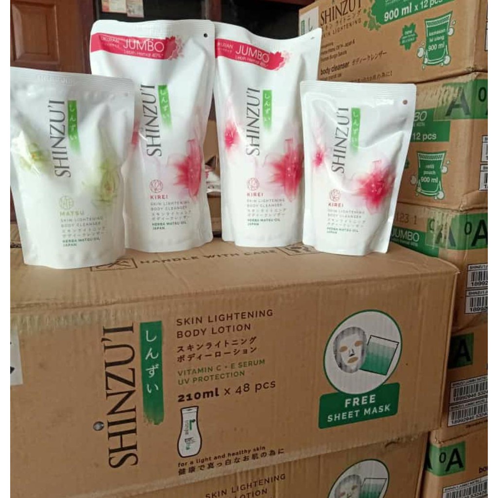 Sabun cair Shinzui 900ML KIREI bonus 420ML (BELI 1 GRATIS 1)