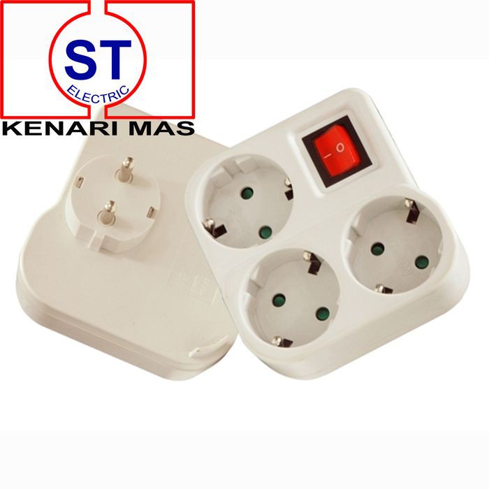 Dijual Stopkontak / Stop Kontak + Saklar Uticon 3 in 1 S348SW / S 348 SW Berkualitas