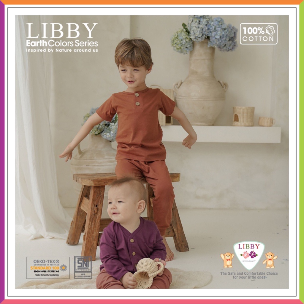 ❤ Fashionbabies ❤ LIBBY FAVE SET EARTH COLOR SERIES | SETELAN OBLONG PENDEK CELANA PANJANG