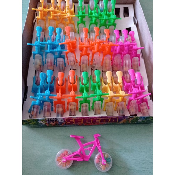 permen warna sepeda lipat