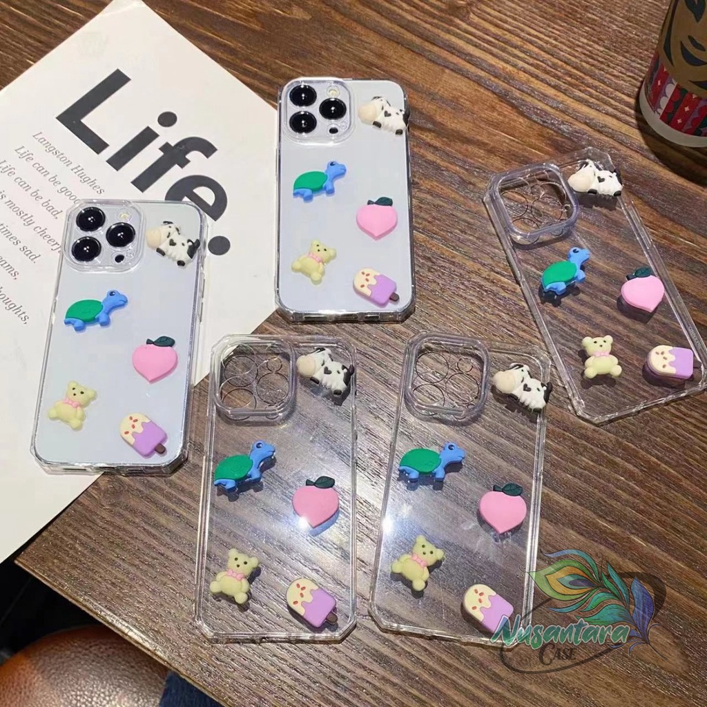 Y022 CLEAR CASE SOFTCASE CLEAR JELLY KARAKTER 3D CUTE OPPO A54 A74 A93 A31 A8 A3S A5S F9 A12 A11K RE