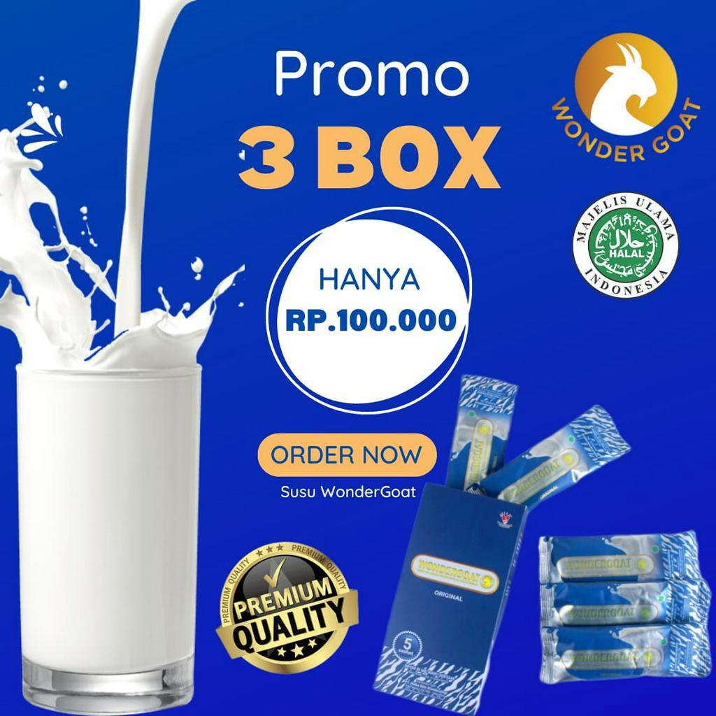 Susu Kambing Etawa Original Premium BEBAS GULA by WONDERGOAT