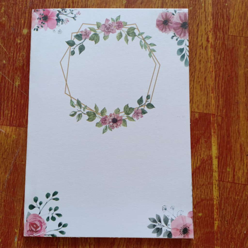 Blanko Undangan Pernikahan Termurah Pink Rustic