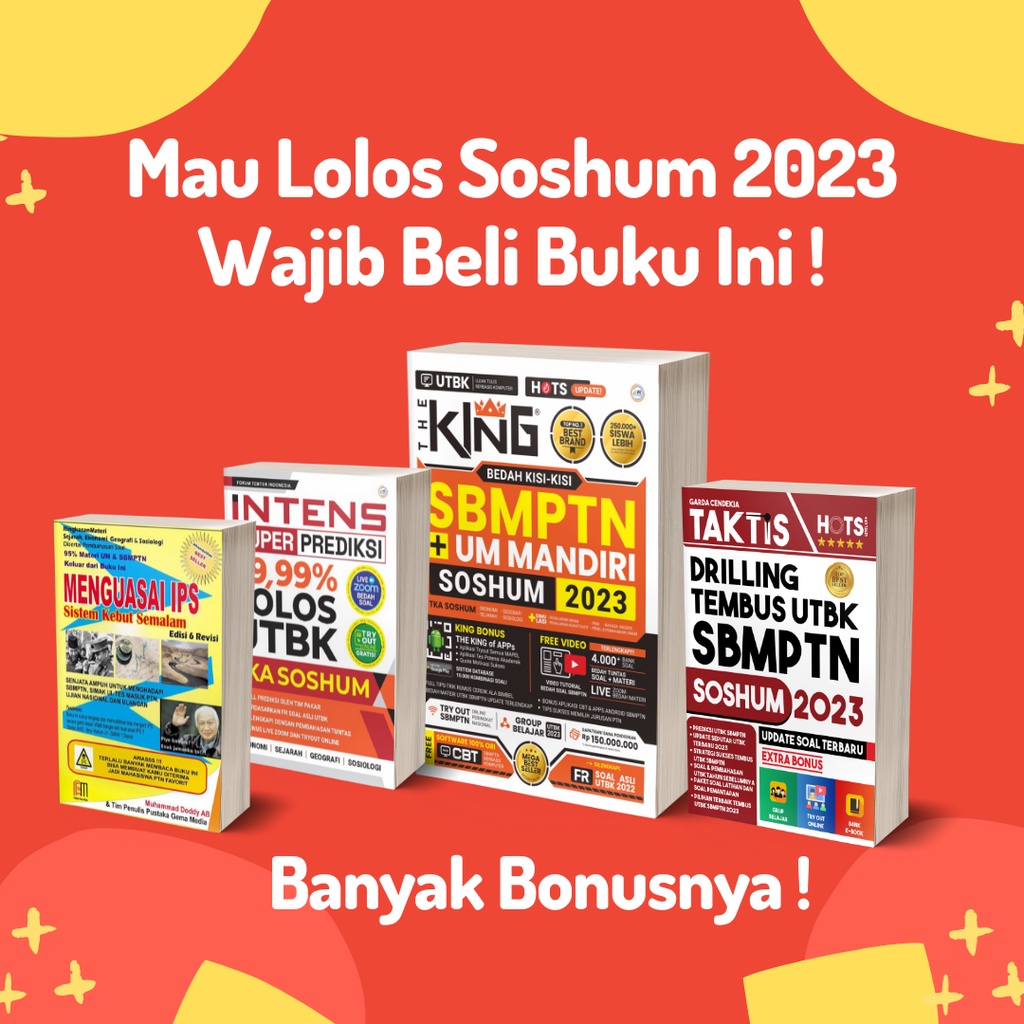 Jual SIAP KIRIM !!! BUKU SBMPTN 2023 / BUKU SBMPTN SOSHUM 2023 / BUKU ...